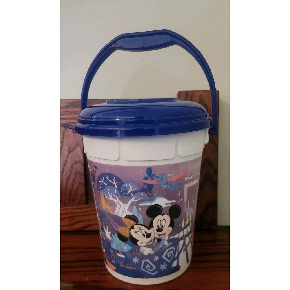 Walt Disney World 50th Anniversary Popcorn Bucket Tub Whirley With‎ Lid Souvenir